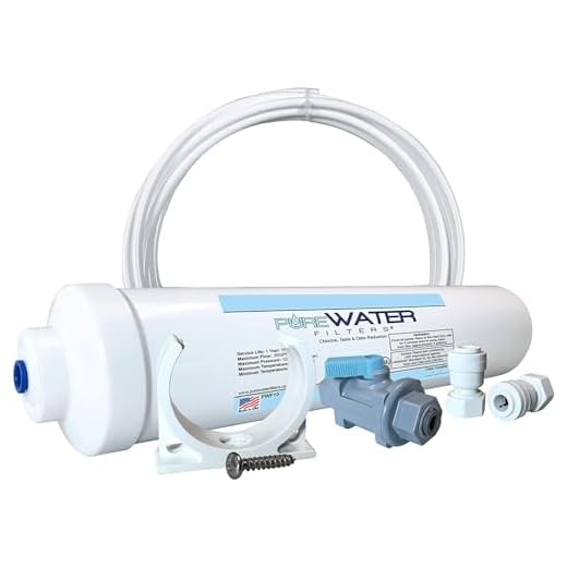 Inline Water Filter Kit for Refrigerators with Ice Makers