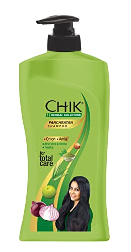 Image of Chik Panchratan Herbal Solution Total Hair Care Shampoo, For Soft, Smooth & Voluminous Hair, 1L