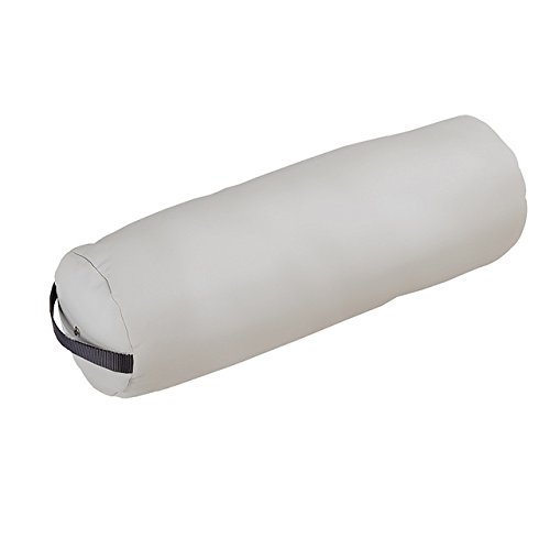 EARTHLITE Bolster Pillow Fluffy  Durable Massage Bolster, 100% PU Upholstery incl. Strap Handle/Professional Quality for Massage Tables/Back Pain Relief-Sterling