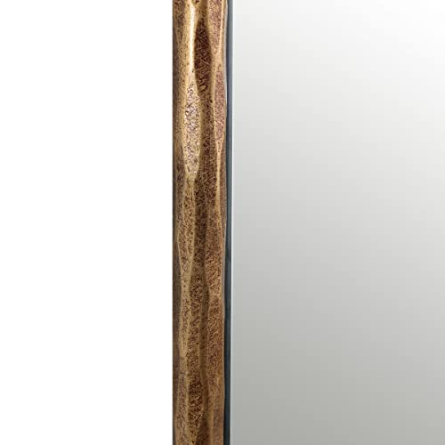 ANDY STAR Hand-Forged Gold Bathroom Mirrors for Wall, 22x30 Inch Vintage Solid Steel Metal Frame Bathroom Vanity Mirror, Antique Rounded Rectangle Wall Mirror, Hangs Horizontally or Vertically by ANDY STAR - Image 7