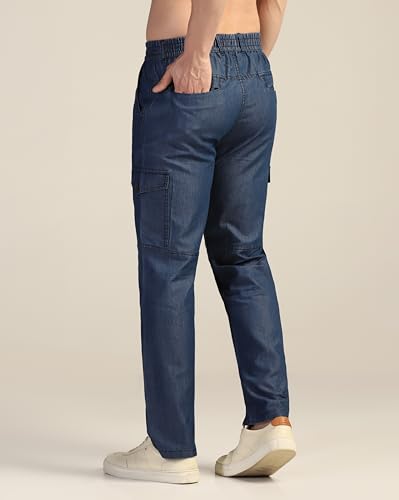 Image of TOPLOT Men's Regular Fit Causal Trouser || Pant for Man || Jeans for Man (Cargo-Jeans-5259)