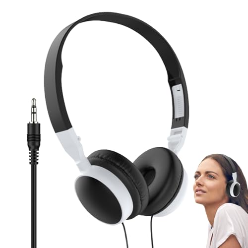 Auriculares sobre la oreja contra el ruido de fondo para videollamadas claras en PC