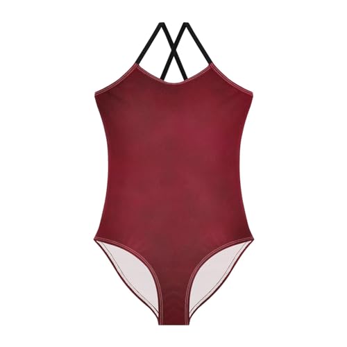 Teal Golden Glitter Polka Dots Girls Swimming Suits 3-10T Girls Athletic Swimsuit, Beach Swimwear