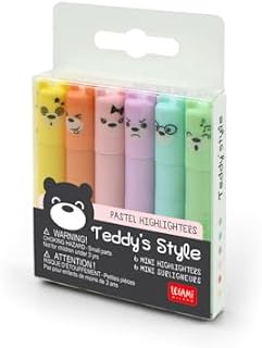 Legami Marker Mini Teddy's Style zestaw 6 szt