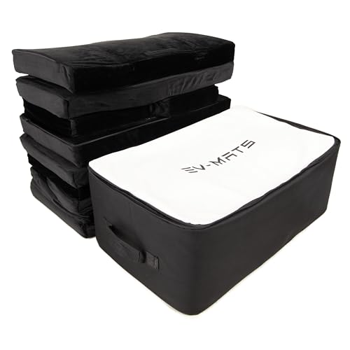 EV-MATS Tesla Model 3 mattress and carrying bag is premium memory foam mattress, fits the dimensions of the Tesla Model 3, can be stored in the trunk