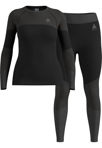 Odlo Performance WARM Damen Funktionsunterwäsche Set, Schwarz,...