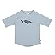 LÄSSIG Schwimmshirt Badeshirt Kurzarm Splash & Fun Whale Light Blue, 07-12 Monate Gr. 74/80