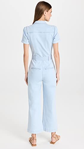 Paige Women's Anessa Puff Sleeve Jumpsuit, Kokomo, Blue, 8 #TOP2
