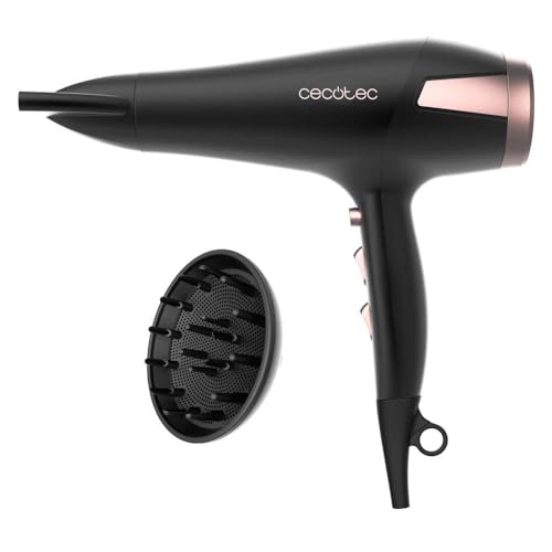 Cecotec Secador de Pelo Bamba IoniCare Elegance. 2400W con Motor AC, Tecnología de Iones y Gran caudal de Aire, 2 Velocidades y 3 Temperaturas, Incluye Boquilla Concentradora y Difusor Cecotec Secador de Pelo Bamba IoniCare Elegance. 2400W con Motor AC, Tecnología de Iones y Gran caudal de Aire, 2 Velocidades y 3 Temperaturas, Incluye Boquilla Concentradora y Difusor