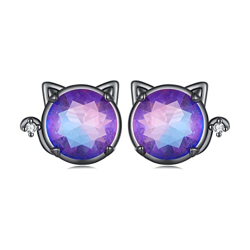Boucles d'oreilles petite boucle en opale à porter au quotidien à l'école