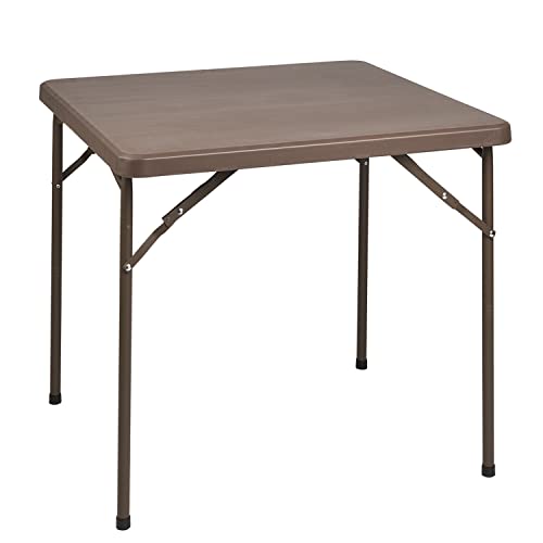 Maurer Tavolo Pieghevole Quadrato 86 X 86 X 74 Cm. Colore: Marrone, Multicolore, Unico