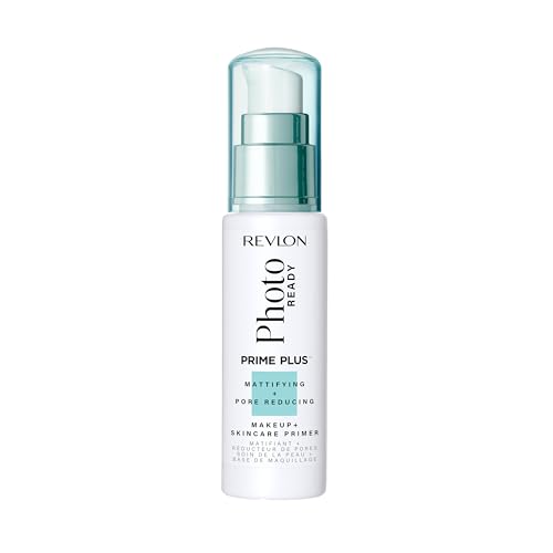 Revlon Photoready Prime Plus - Base Maquillage et Soin - Base de teint Matifiante - Réduit l'Apparence des Pores - Idéal pour Peaux Mixtes et Grasses -...