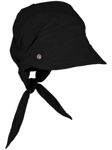 Loevenich Bandana z Daszkiem UniKobiety - czapka przeciwsloneczna wizjer wiosna-lato Lato - One Size czarny