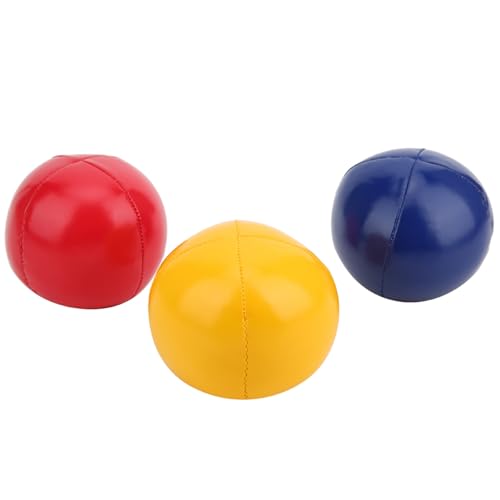 Smandy Pelota de Malabarismo de Cuero de PU, Juegos de Malabarismo, Kit de Pelota de Lanzamiento, Conveniente para Llevar, Adecuado para Aprender Habilidades de, Deportes de Ocio en Interiores, de