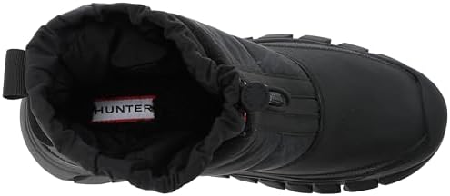 Hunter Men's INTREPID ANKLE ZIP SNOW BOOT Snow Boots, Black, 7 US