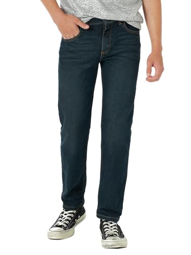Wrangler Boys' Straight Fit Premium Flex Denim Jeans (Regular, Slim, & Husky)