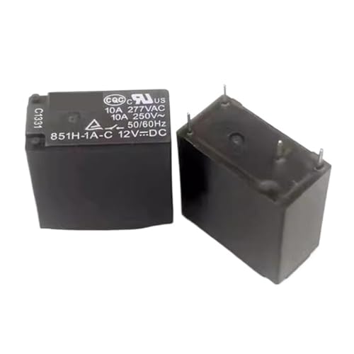 Relé HF851H-1A-C 12V CC de 4 pines y 10A para control de circuitos de automoción 2