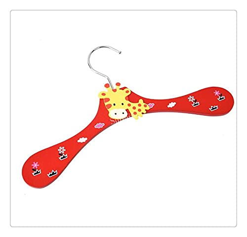 12 perchas de madera de animales de dibujos animados para niños, perchas de ropa de bebé en 6 estilos divertidos, duraderas y adorables para armario infantil al por mayor