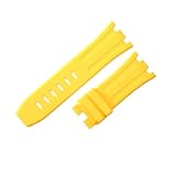 ROUHO Correa Silicona 28mm Brazalete Goma Reloj Impermeable Cierre Desplegable Acero Inoxidable Flexible Suave para Audemars Piguet Royal Oak Offshore 15710 15703 J1