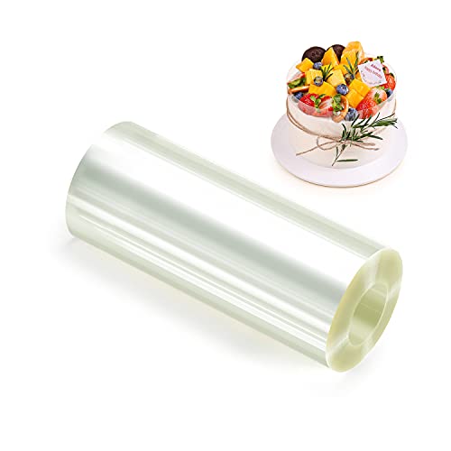 Cake Collars 4 x 600inch (5.9 mil thick) Transparent Acetate Sheets Rolls for Baking Surrounding Edge Decorating