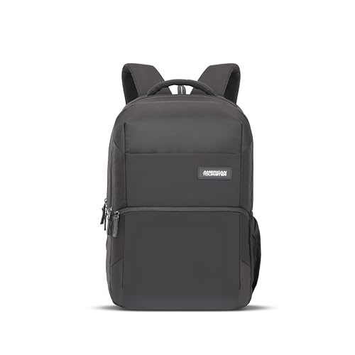 Image of American Tourister Vion Laptop Backpack | 33L Volume | 17 Inch Laptop Compartment | Multiple Compartments | Spacious Design | Grey | 1 Year Global Warranty