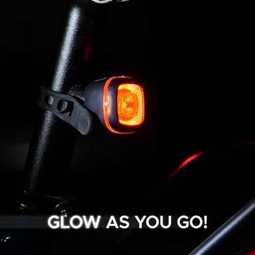 Image of EMotorad FlashTrail Tail Light with 5 Light Modes, 92cd and 9 Lumens Brightness, 350mAh Battery with Charging Indicators