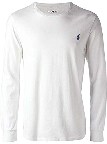 Polo Ralph Lauren T-shirt à manches longues pour homme - Blanc - Taille L
