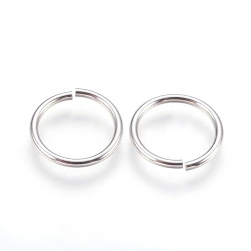 HDSupplies 100 Pieces - 304 Stainless Steel Jump Rings - 15mm - 16 Gauge (1.3mm Thickness)