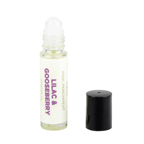 Pink Parchment Soaps Lilac and Gooseberry Perfume Oil - .3 oz Rollerball Perfume | Phthalate Free | Perfume For Women