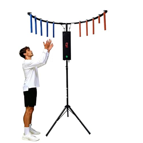 HajMyrdonyx Juego Reflejos Palo Máquina Recreativa Entrenamiento Coordinación Mano-Ojo Velocidad Ajustable, 3 Modos Desafío, 10 Velocidades Reacción Y 6 Niveles Dificultad para Carnavales, Eventos