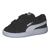 PUMA Unisex Baby Smash 3.0 SD V INF Sneaker, Black White, 26 EU