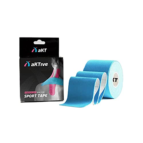 Bandagem AKTive Sport Tape Kinesiology - 5cm X 5m - Azul