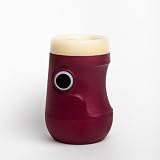 Drinky Bicchiere Borraccia Smart Promemoria per bere Monitoraggio idratazione e Battito Cardiaco - Allarme visivo per bere acqua - Benessere Terza età - App Bluetooth (IOS/Android) (Black Cherry)