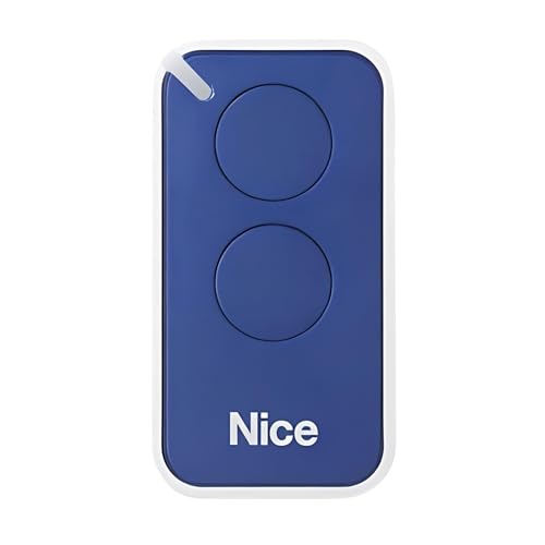 Mando Era Inti - Mando de Garaje de Dos Botones Era Inti. Control Remoto Garaje y Portón - Alta Compatibilidad y Fácil Programación Negro (Azul Blue)