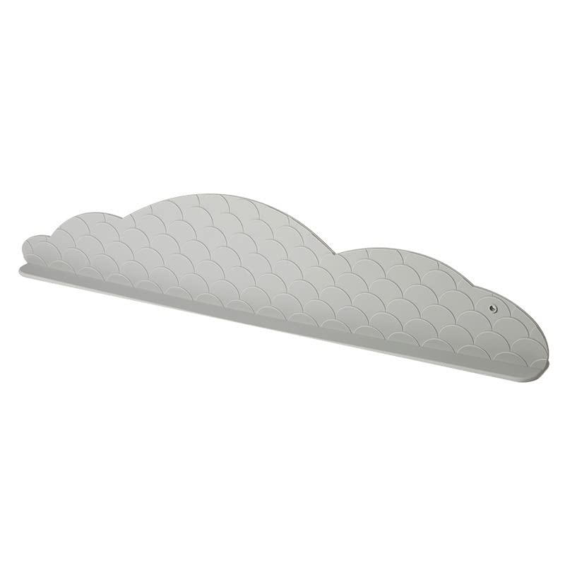 Sink Splashing Guard, Kitchen Sink Water Splashing Guard Silicone Water Splatter Guard with Suction Cup for Dishes Washing(Light Gray)