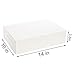 Okllen 20 Pack White Cardboard Bakery Boxes, 14 x 10 x 3.5 Inches Quarter Sheet Cake Box for Cake, Muffins, Pastries, Donuts, Cupcakes & Pie Packaging