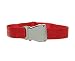 Produktbild Flying-Belt Airline Seatbelt Gürtel rot/Silber - Flugzeuggürtel Flugzeug-Anschnallgurt als Hosengürtel