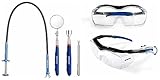 WORKPRO 2 Pack Clear Safety Glasses and WORKPRO 4PC Telescoping Magnetic Pick Up Tool Kit