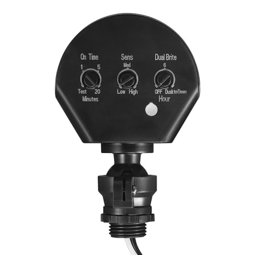 Globe capteur de remplacement électrique extérieur avec câble 240 degrés détecteur mouvement
