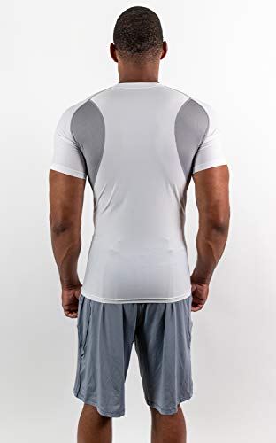 Image of DEVOPS 3 Pack Men's Athletic Short Sleeve Compression Shirts