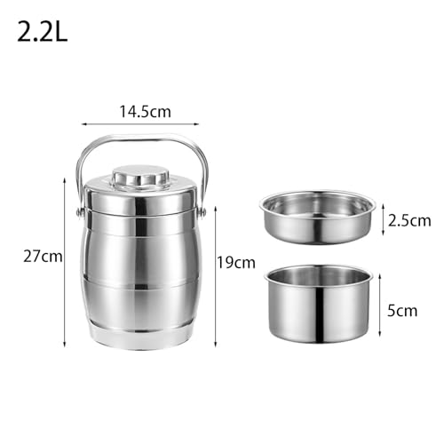 Termo de acero inoxidable de 1,6 L con aislamiento térmico a prueba de fugas para sopa 3