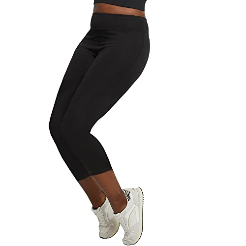 Hanes Women's Capri Leggings, Stretch Cotton-Spandex Leggings, High Waist Women's Sports Leggings, 22"3