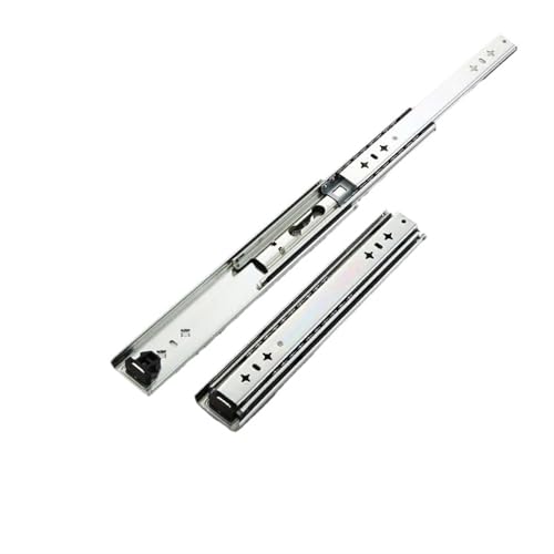 Coulisses de tiroir inox 25-135 cm avec verrouillage pour charge lourde