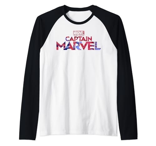 T-shirt Captain Marvel tie dye raglan idéal pour vos sorties décontractées
