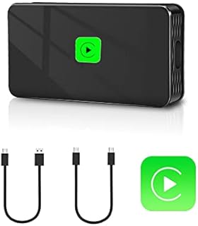 ushilife Bezprzewodowy adapter Carplay dla samochodów OEM od 2017 roku Konwertuj Bezprzewodowy do bezprzewodowa Online Update Plug & Play dla iPhone 6+ Wsparcie nawigacji Muzyka Rozmowa telefoniczna