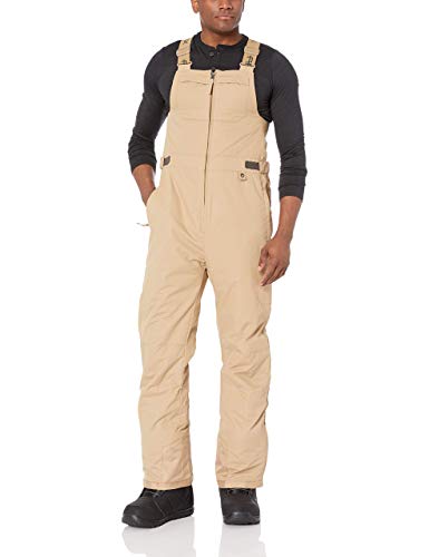 Arctix Men's Avalanche Athletic Fit Insulated Bib Overalls, Khaki, Medium/32" Inseam