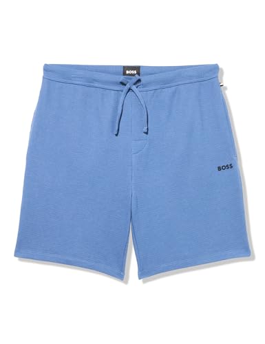 Image of BOSS Men's Waffle Contrast Logo Lounge Shorts