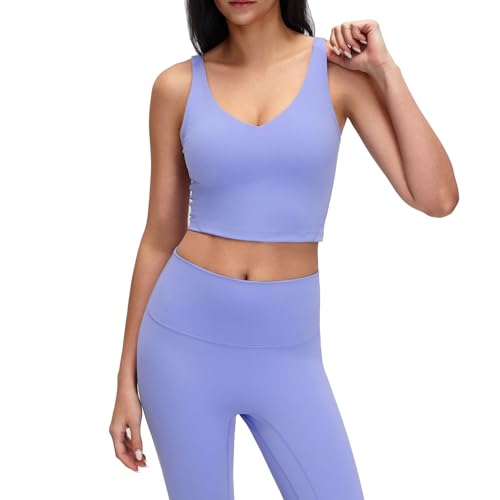 Image of Lemedy Women Sports Bra Longline Crop Tank Top