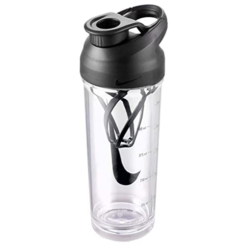 NIKE TR HYPERCHARGE Shaker Bottle 24 OZ CT1556-958 Clear/Black/Black/Black