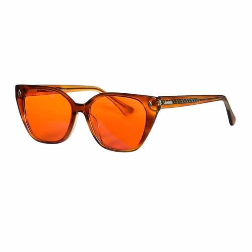 Gafas de lente roja antirreflejos con filtros de luz azul para dormir de hombre